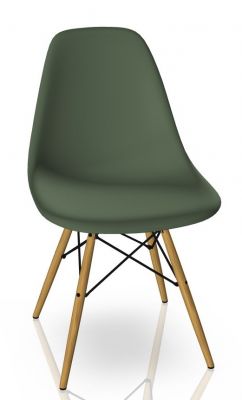 Eames Plastic Side Chair DSW Chair Vitra Maple yellowish - forest